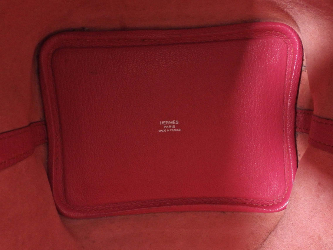 Hermes Picotin 18 Bicolour Pink Chevre Rose Tyrien / Green Vert Anis Bag