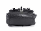 Saint Laurent Black Croc Embossed Leather YSL Tassel Logo Small Festival Backpack