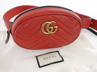 Gucci Chevron Quilted Leather GG Marmont Belt Bag