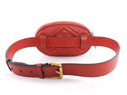 Gucci Chevron Quilted Leather GG Marmont Belt Bag