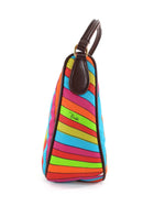 Emilio Pucci Yummy Stripe Print Nylon Hobo Shoulder Bag