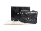 Chanel Vintage 1989 Black Quilted Leather Mini Square Classic Flap Bag GHW