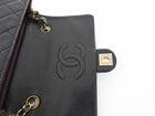 Chanel Vintage 1989 Black Quilted Leather Mini Square Classic Flap Bag GHW
