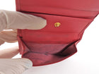 Prada Pink Saffiano Leather Bifold Compact Wallet
