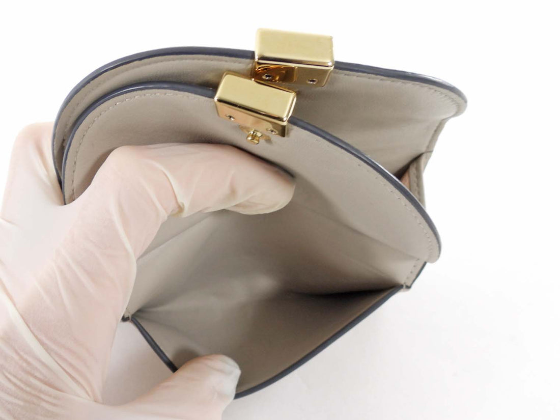 Chloe Taupe Grey Georgia Compact Wallet