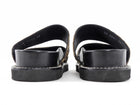 Louis Vuitton Leopard Print Calf Hair Bom Dia Logo Flat Sandals - 36