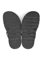 Louis Vuitton Black and Gold Strappy Leather Monogram Pillow Pool Comfort Sandals - 36