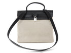 Hermes Vintage 2004 Herbag 31 PM Natural Black Vache Hunter Criss Viking Two Way Bag
