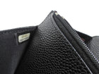 Chanel Black Caviar Leather CC Classic Wallet on Chain SHW