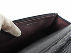 Chanel Black Caviar Leather CC Classic Wallet on Chain SHW