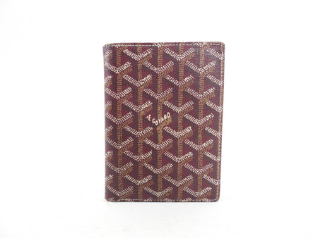 Goyard Burgundy Goyardine Monogram Canvas Bifold Wallet