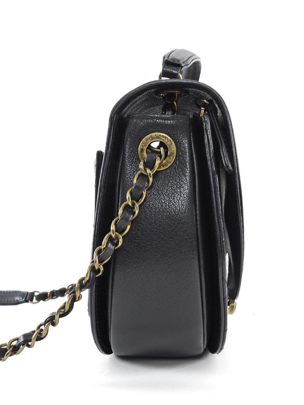 Chanel Black Leather Medium Coco Curve CC Flap Bag