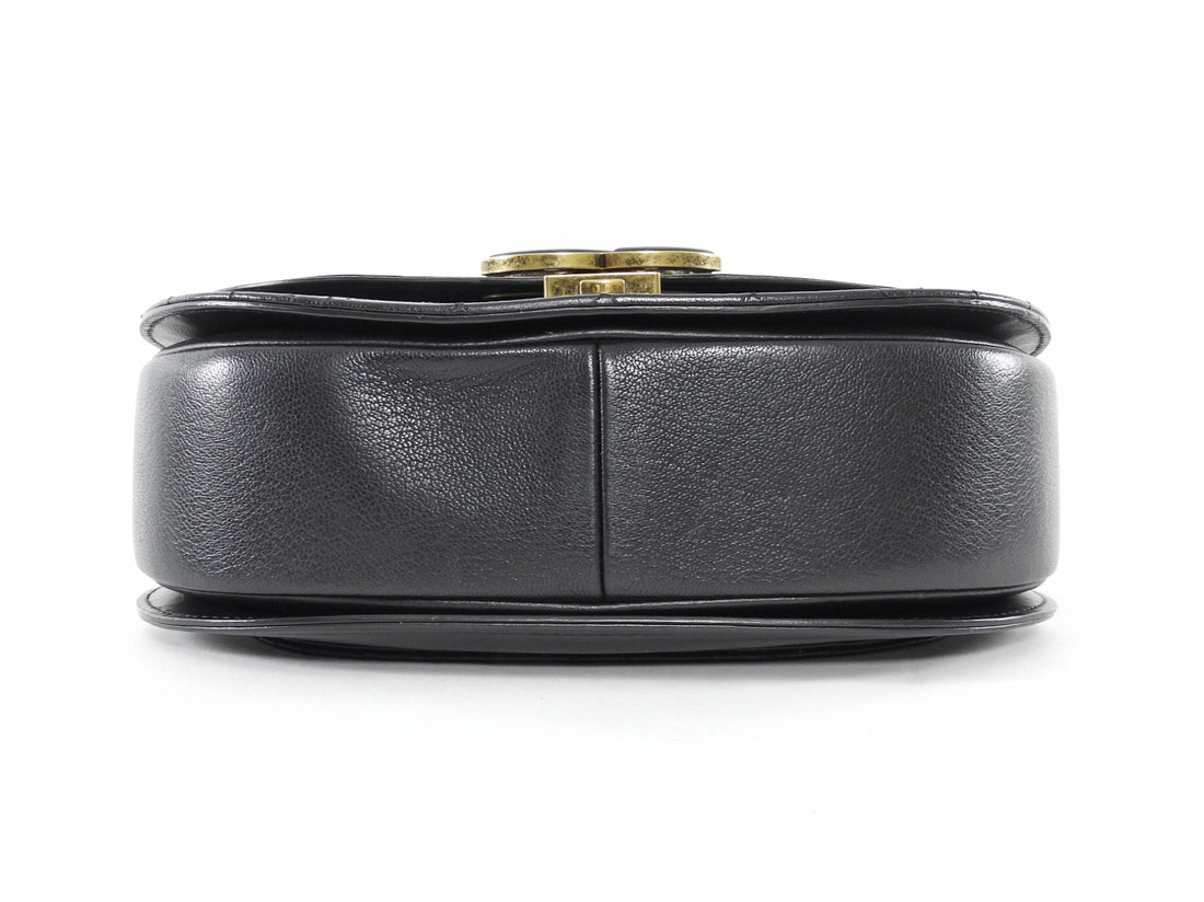 Chanel Black Leather Medium Coco Curve CC Flap Bag