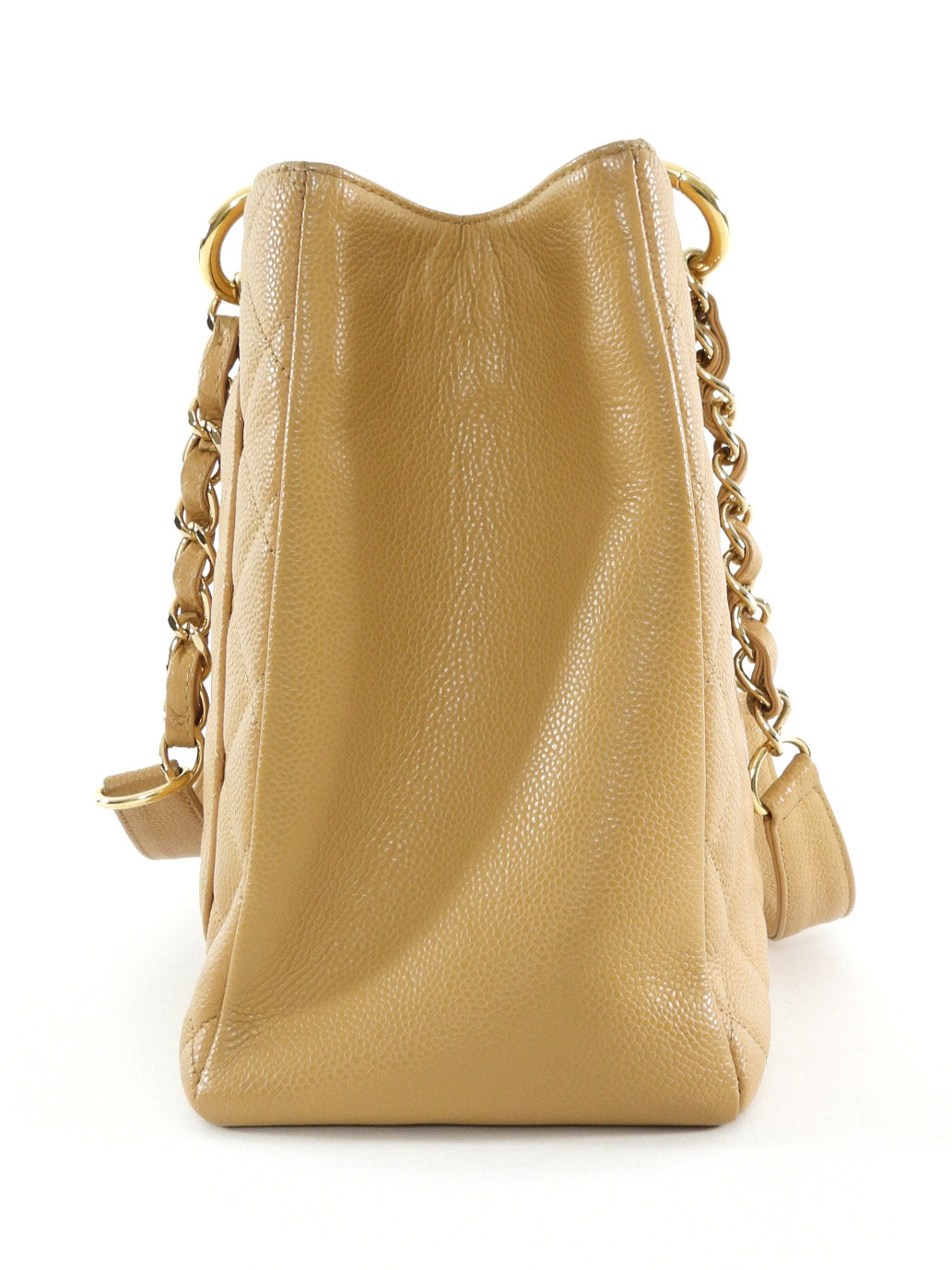 Chanel Beige Caviar Leather GST Grand Shopping Tote Bag