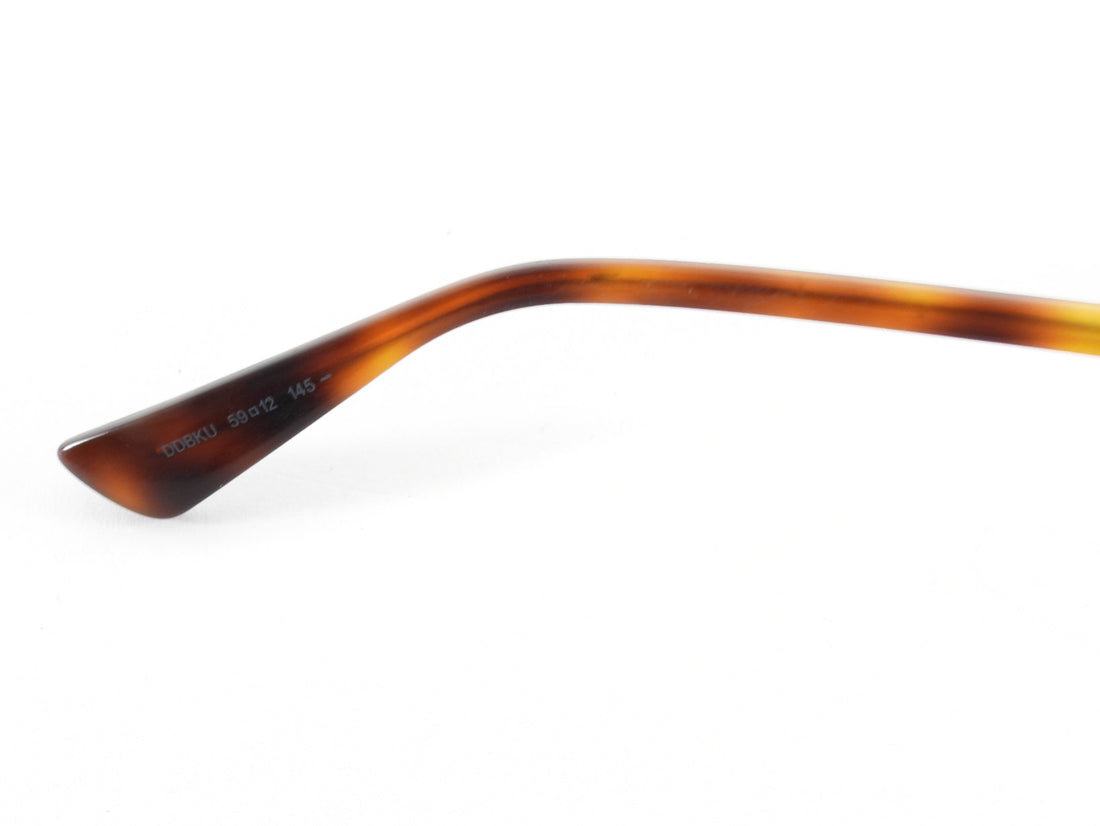 Dior So Real Pop Goldtone Wire Frame Blue Lens Sunglasses