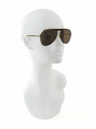 Dolce & Gabbana Brown Gold Shield Aviator Rimless Sunglasses GG2213