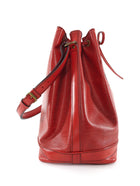 Louis Vuitton Vintage 1990 Red Epi Leather Noe GM Bucket Bag