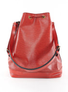 Louis Vuitton Vintage 1990 Red Epi Leather Noe GM Bucket Bag