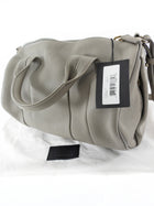 Alexander Wang Oyster Grey Grained Leather Gold Stud Rocco Satchel Bag