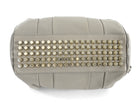 Alexander Wang Oyster Grey Grained Leather Gold Stud Rocco Satchel Bag