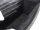 Saint Laurent Black Croc Embossed Mini Kate Tassel Chain Bag Mini