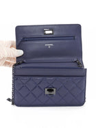 Chanel Navy Blue 2.55 Reissue Aged Calfskin Wallet on Chain Bag