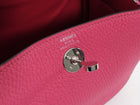 Hermes Pink Mini Lindy Clemence Rose Shocking PHW Mini