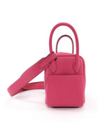 Hermes Pink Mini Lindy Clemence Rose Shocking PHW Mini