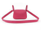 Hermes Pink Mini Lindy Clemence Rose Shocking PHW Mini