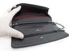 Chanel Black Caviar Leather CC Classic Wallet on Chain SHW