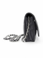 Chanel Black Caviar Leather CC Classic Wallet on Chain SHW