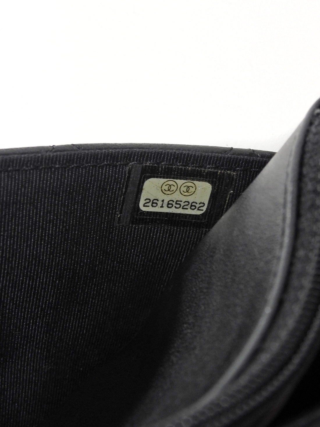 Chanel Black Lambskin Leather CC Classic Wallet on Chain SHW