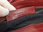 Balenciaga Burgundy Lambskin Leather Classic City Moto Bag