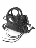 Balenciaga Black Leather Mini Classic City Bag