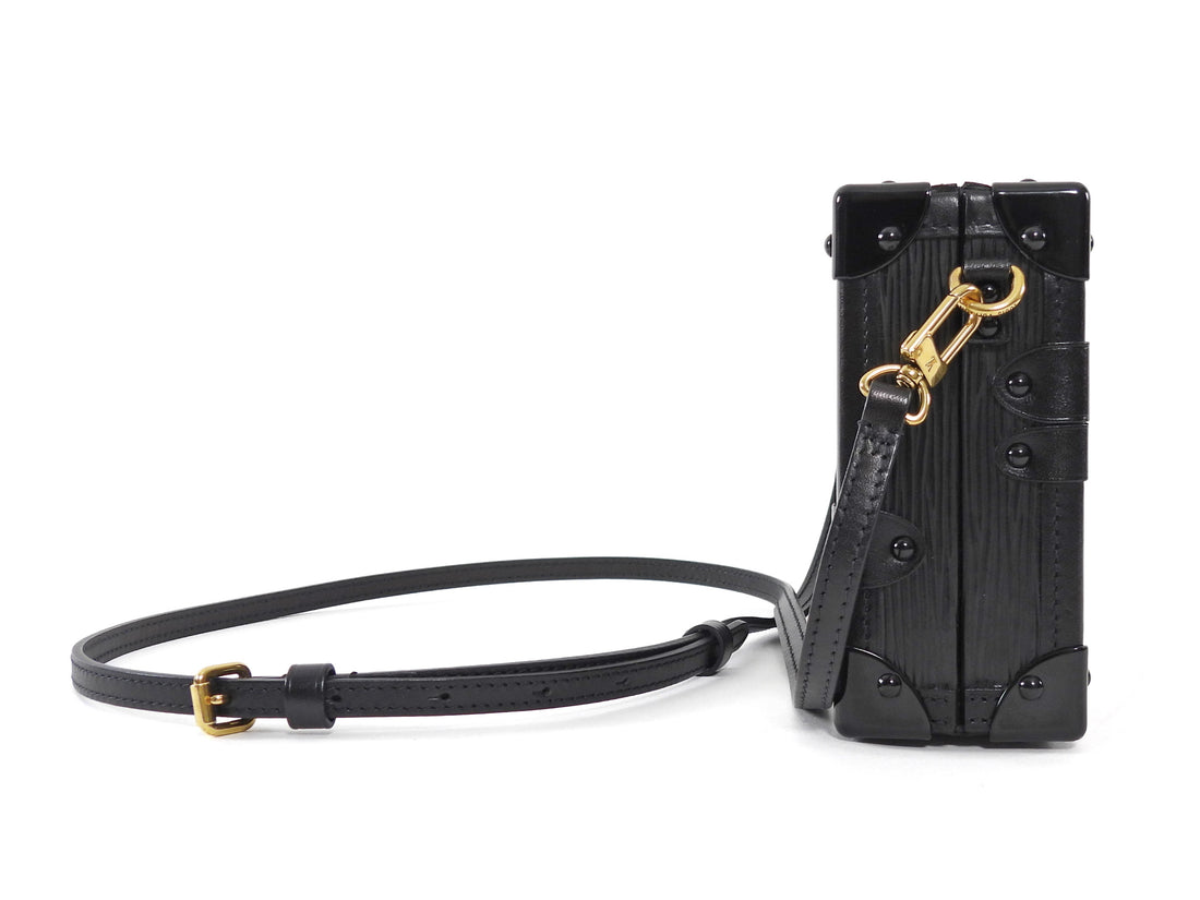 Louis Vuitton Black Louis Vuitton Black Epi Leather Petite Malle Trunk Box Bag