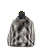 Eera Chartreuse Buckle Black Crystal Mesh Moonbag