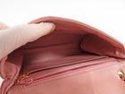 Chanel Vintage 1996 Pink Quilted Leather Medium Envelope Chain Flap Bag