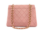 Chanel Vintage 1996 Pink Quilted Leather Medium Envelope Chain Flap Bag
