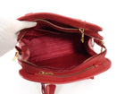 Prada Red Ivory Bicolor Saffiano Leather Handbag