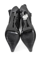 Alexander Wang Black Viola 105 Leather and Neoprene Sock Boots - 40