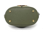 Tod's Olive Green Leather T Timeless Micro Two Way Bucket Bag