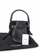 Celine Black Supple Grained Calfskin Big Bag Nano Bucket Bag