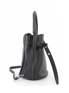 Celine Black Supple Grained Calfskin Big Bag Nano Bucket Bag