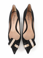 Giorgio Armani Suede Kitten Heel Black - 40