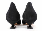Giorgio Armani Suede Kitten Heel Black - 40