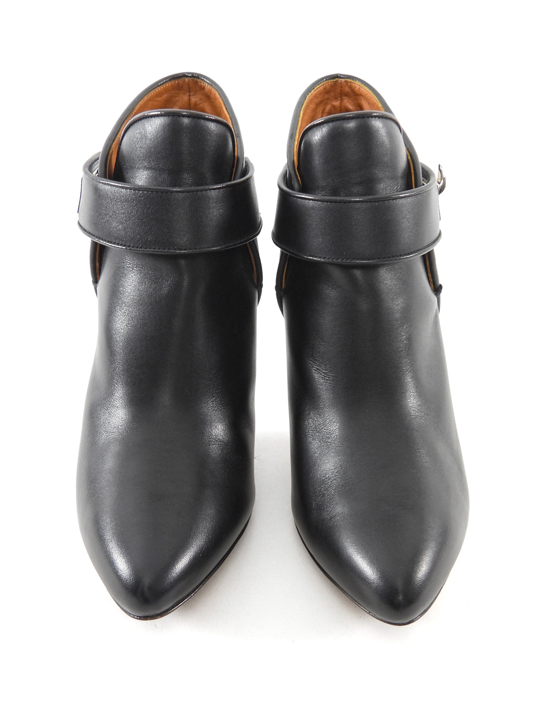 Givenchy Black Shark Lock Leather Ankle Boots - 36.5