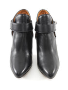 Givenchy Black Shark Lock Leather Ankle Boots - 36.5