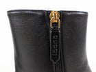 Gucci Blondie Leather Medallion Ankle Boots Black - 39.5