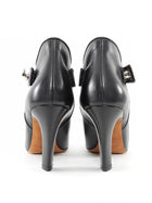 Givenchy Black Shark Lock Leather Ankle Boots - 36.5