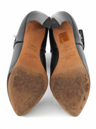 Givenchy Black Shark Lock Leather Ankle Boots - 36.5